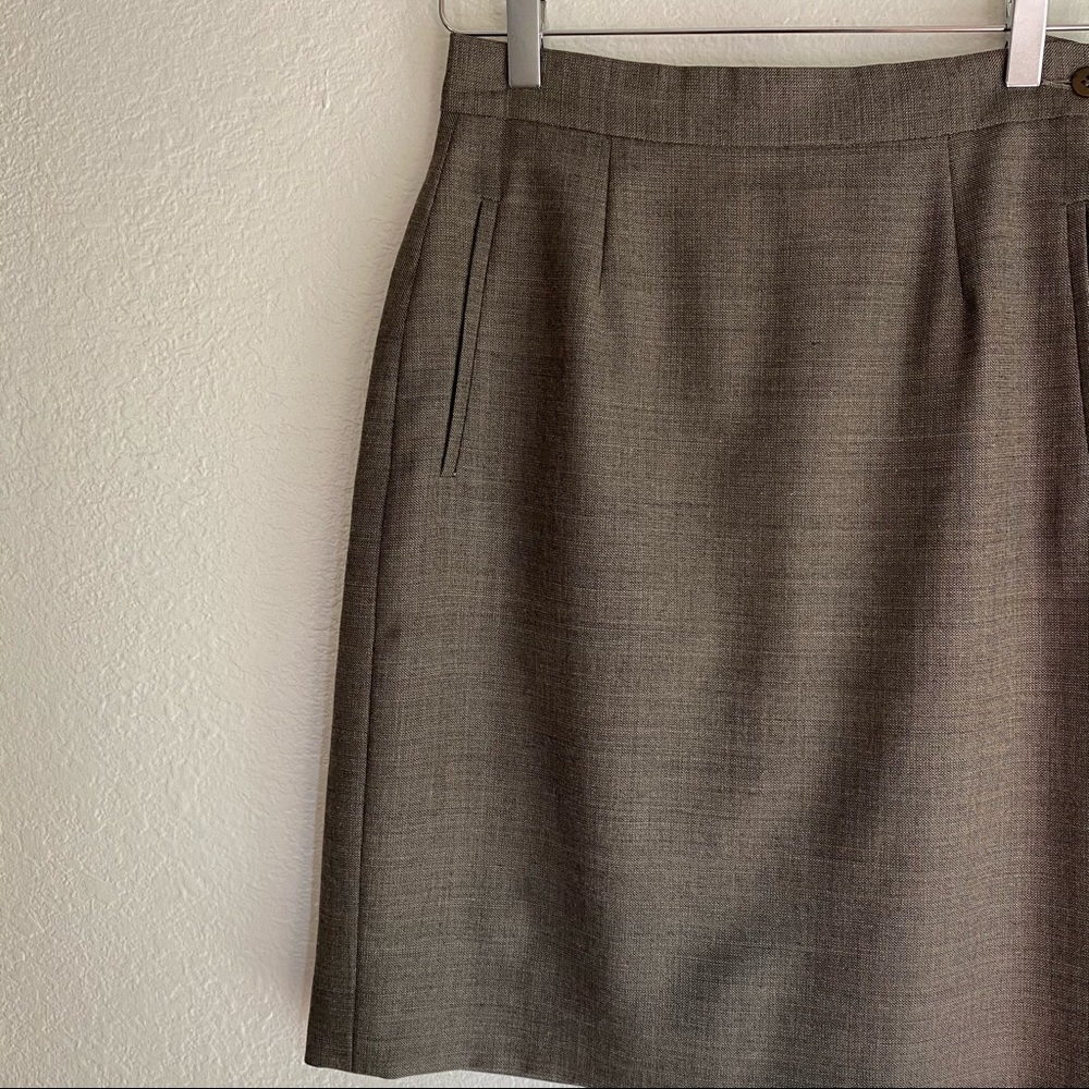 GIORGIO ARMANI pure wool vintage pencil skirt 40
